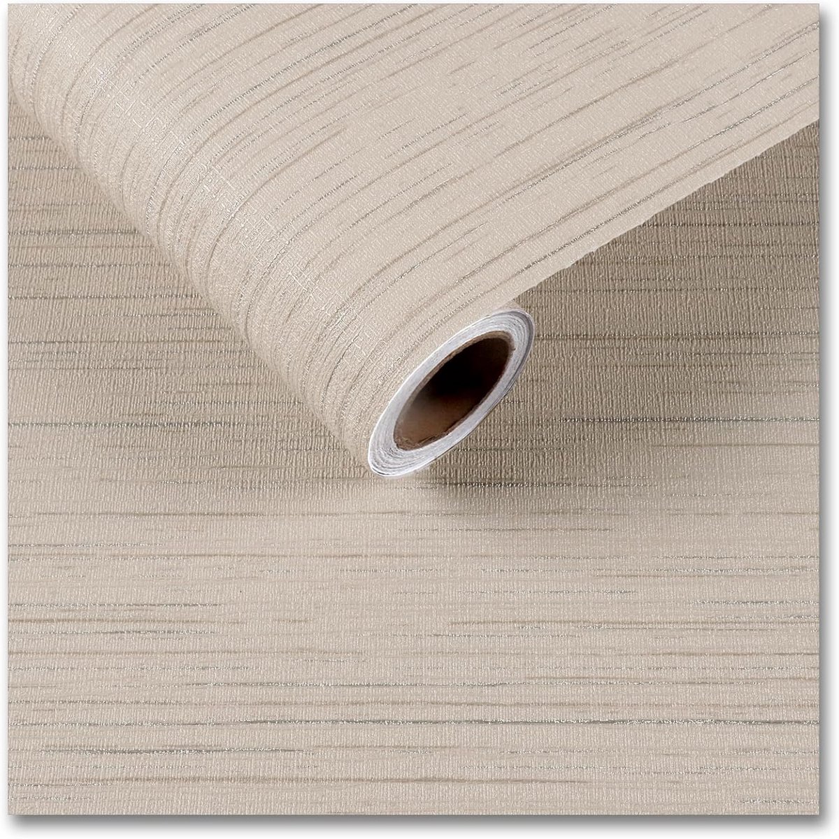 Beige behang 30cm x 900cm - vinyl wrap - waterdicht - perfect voor meubels - ShopVlot