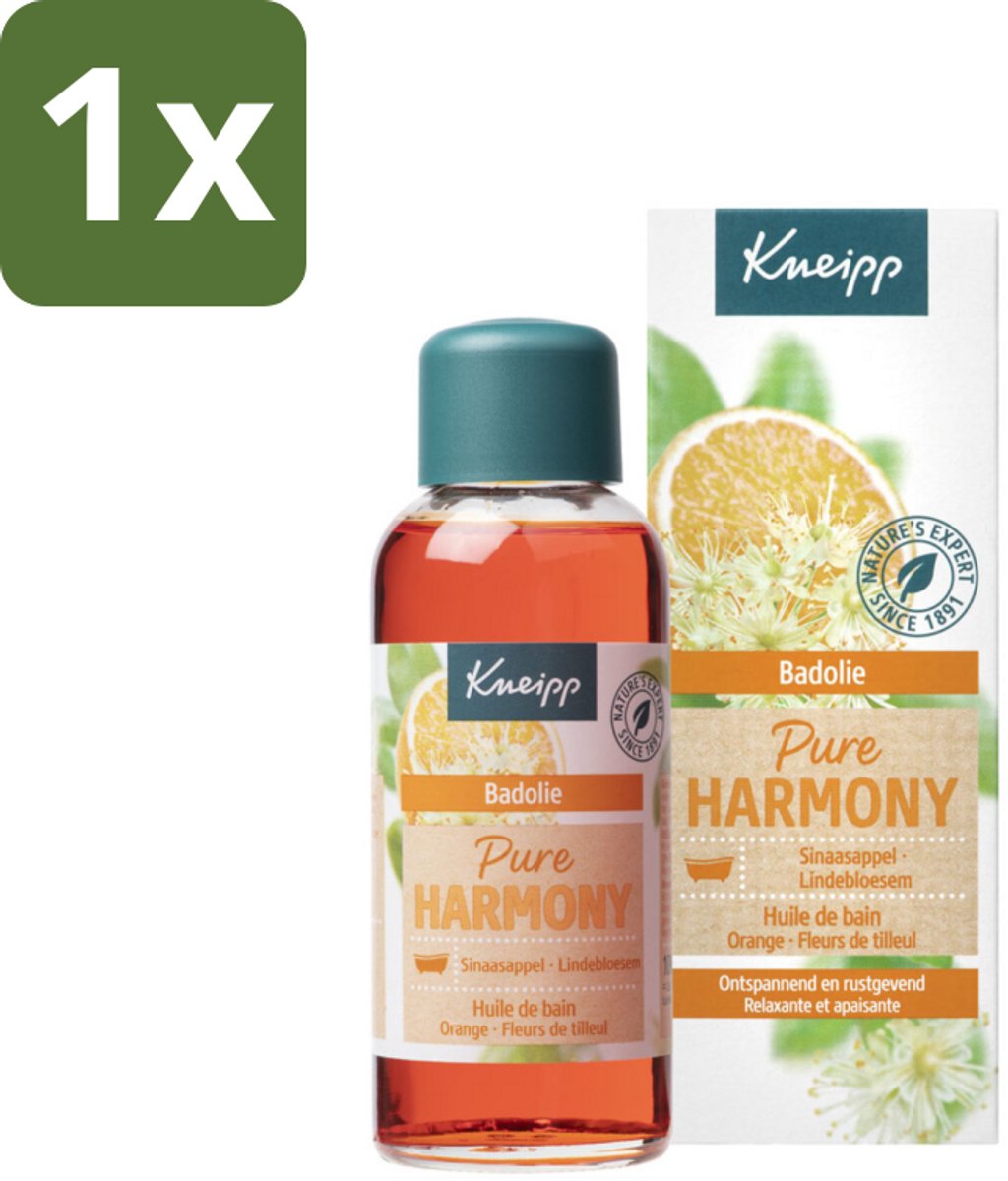 1 x Kneipp - Badolie - Oranje lindebloesem - 100 ml - Badolie - Ontspanning - Natuurlijke Oliën - Stressverlichting - Rustgevend Bad