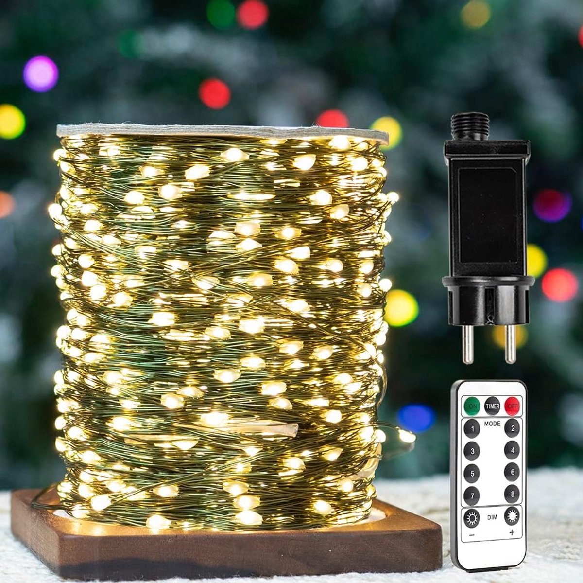 LED Fairy Lights 200 m - Groene koperdraad - Waterdicht - Perfect voor kerstdecoratie - ShopVlot