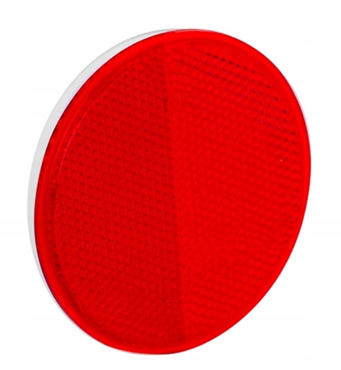 Ronde Rode Reflector 75mm met Zelfklevende Tape