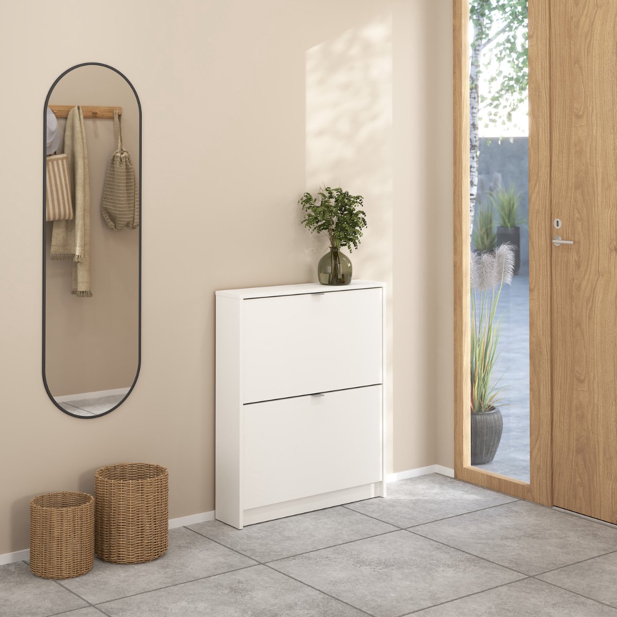 Schoenenkast Shoes 1 Laag Wit - Giga Living