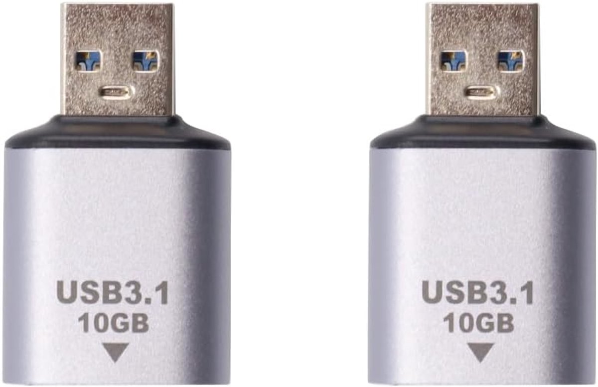 USB 3.1 gegevensadapter type C - 2 stuks - 10 Gbps - data- en poweradapter voor laptop en telefoon - ShopVlot