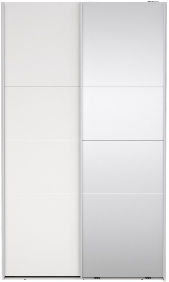 Giga Living Kledingkast Catania - Wit - Incl. Spiegel - 119x67x200cm