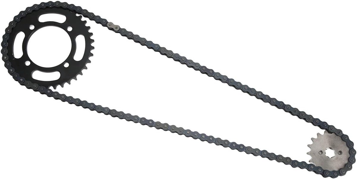 Kettingwielset 420 17T - Heavy Duty - Roestvrij voor Mini Bikes 50-125 cc - Perfecte Pasvorm - ShopVlot