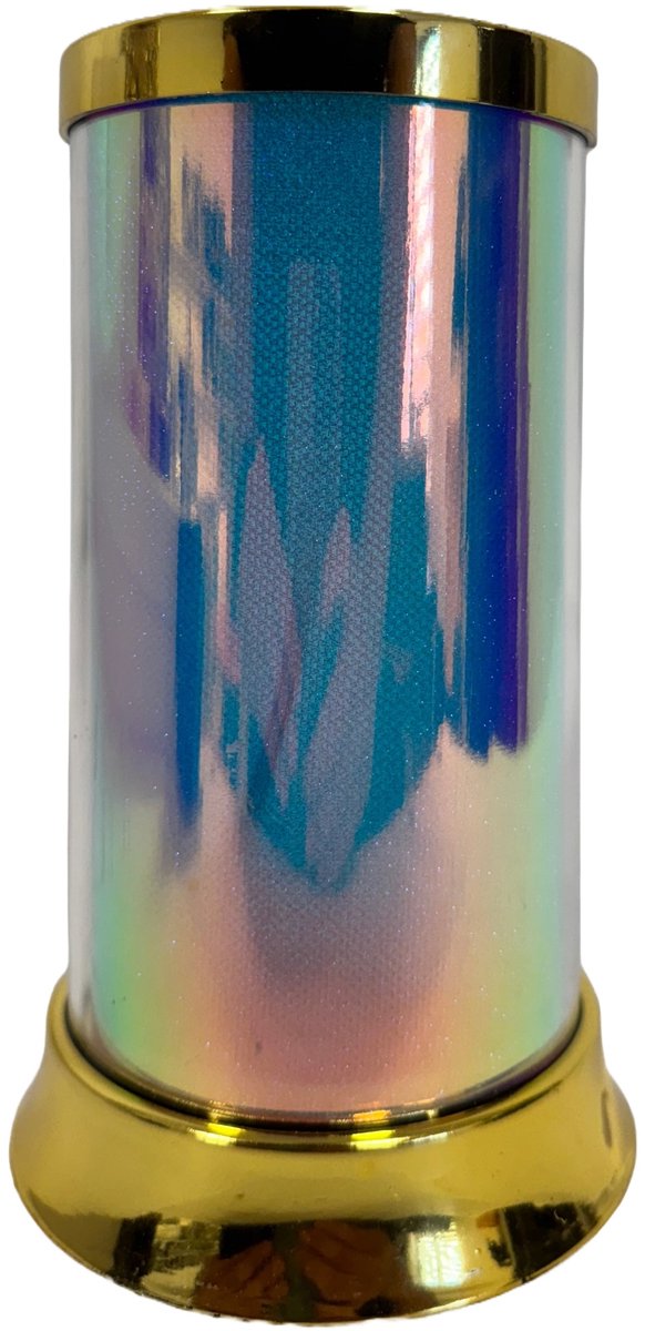 Zonne-energie Grafsteen Lamp Goud Kameleon LED 16cm - Glamour Premium
