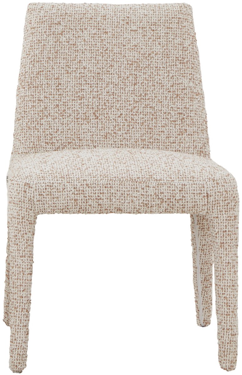 DÉJA Living Eetkamerstoel Méline - Stof - Taupe - Set van 2