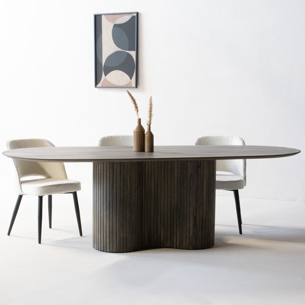 Giga Meubel Eettafel Ava - Ovaal - Mangohout - 240cm