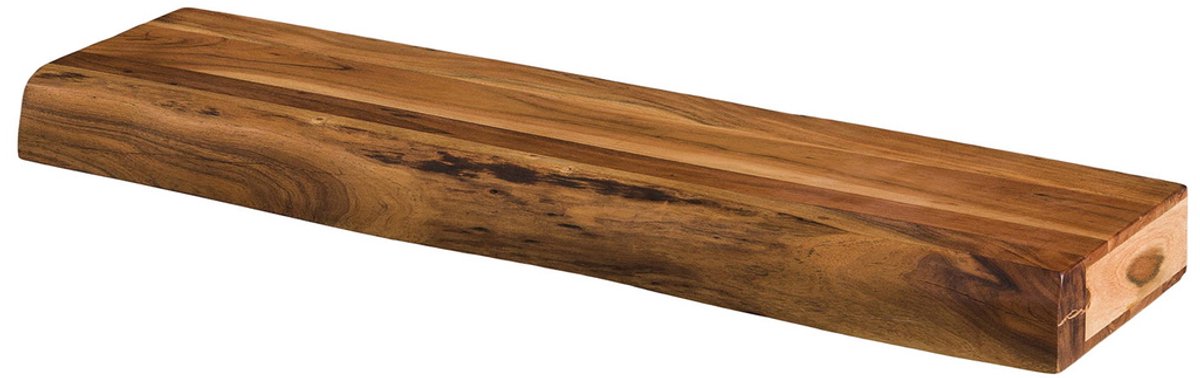 Giga Meubel Wandplank Tree - Naturel Acaciahout - 100x25x8cm