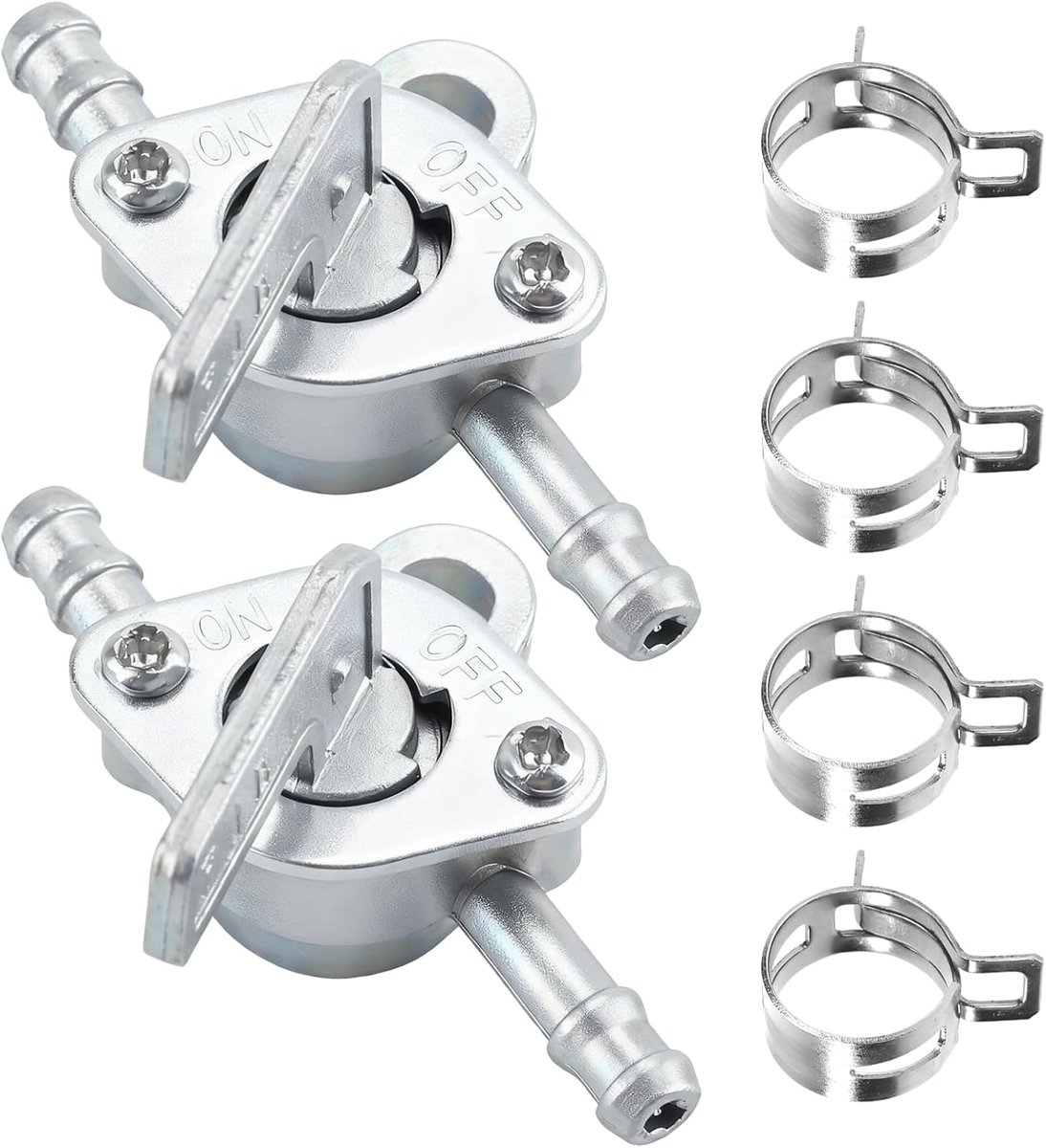 Fuel Tap Switch 6 mm - Inline brandstofkraan - Lekbescherming - Eenvoudige bediening - ShopVlot