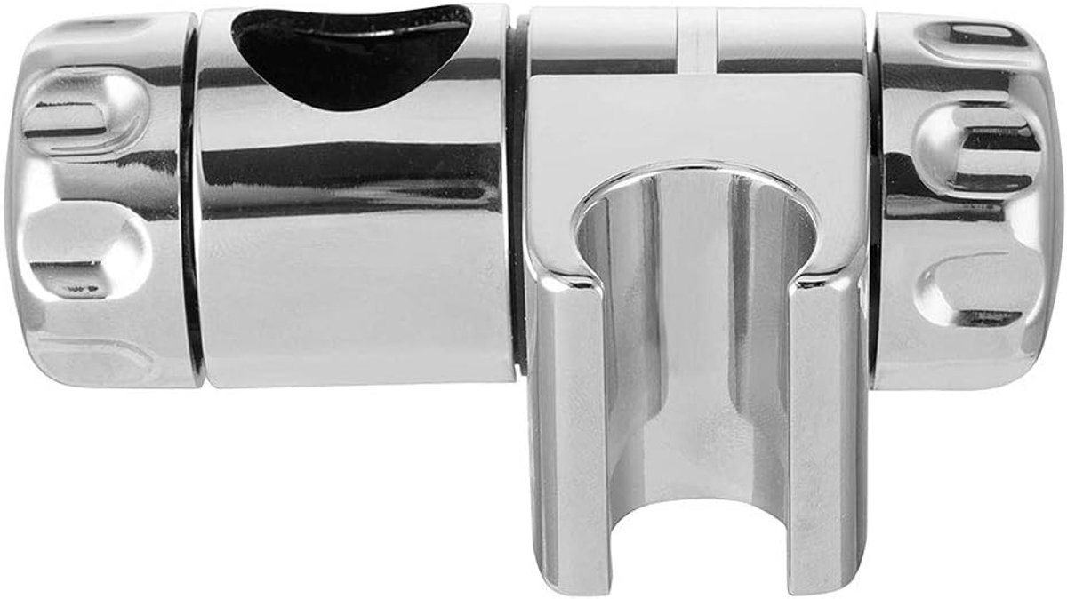 Douchekop houder verstelbaar - chroom slider - voor 25mm riser rail - eenvoudig te installeren - ShopVlot