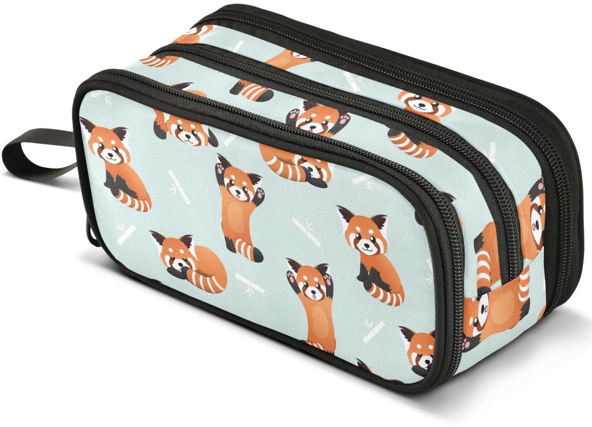 Etui grote capaciteit - 3 compartimenten - praktische potlood tas - ideaal voor school - ShopVlot