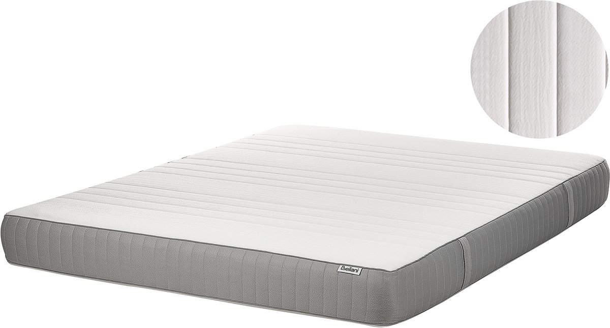 Beliani FANTASY - Latexmatras stevig - Wit - 160 x 200 cm - Polyester