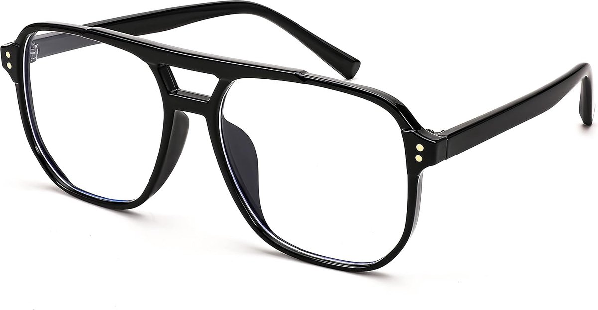 FEISEDY Retro 70s Reading Glasses Anti-Blue Light Glasses Square B0318 - ShopVlot