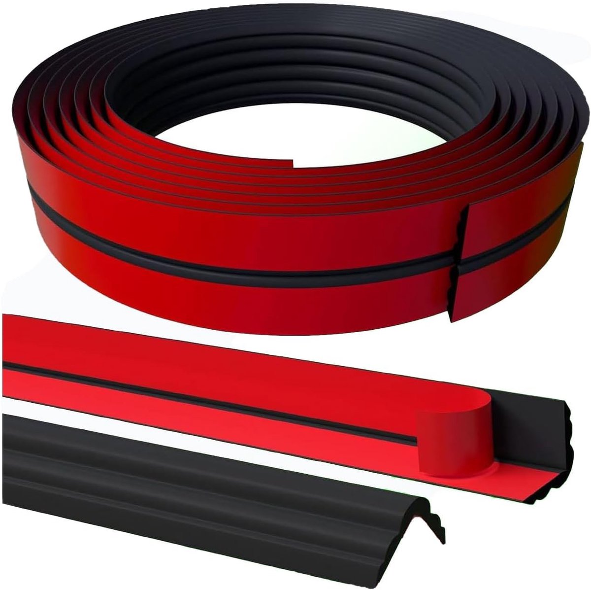 Decorative strips self-adhesive Yin- and Yang2 (black-6.5 m x 2 cm) - ShopVlot