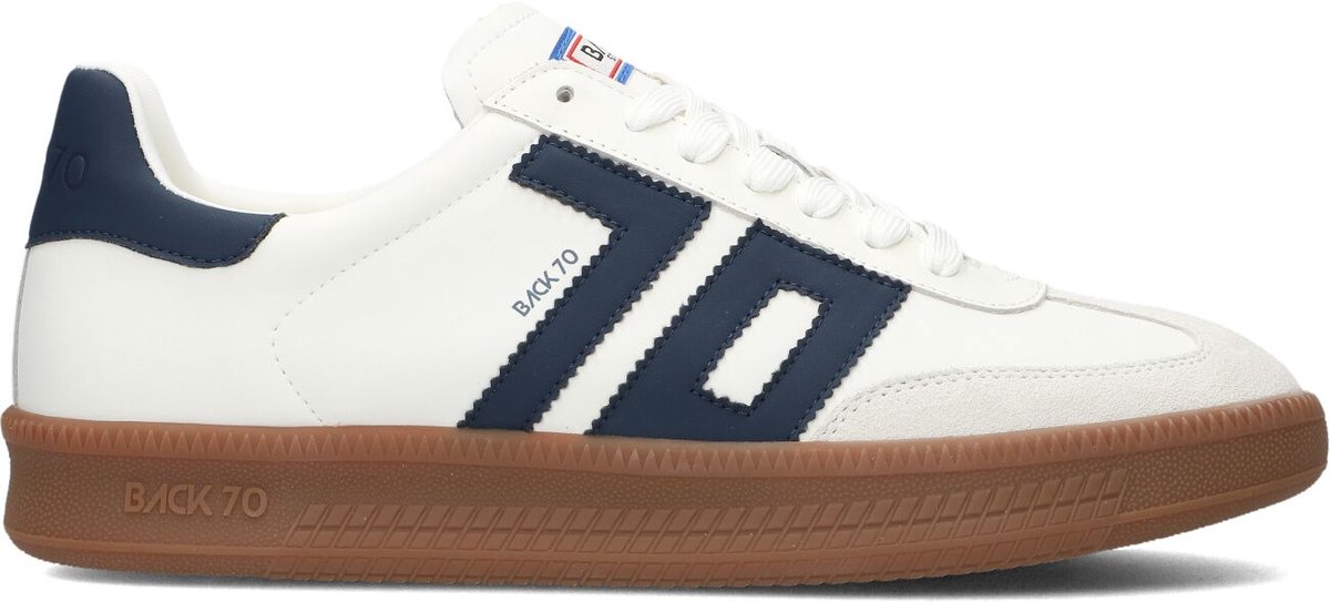 BACK70 Double Sneakers - Leer - Heren - Wit - Maat 40