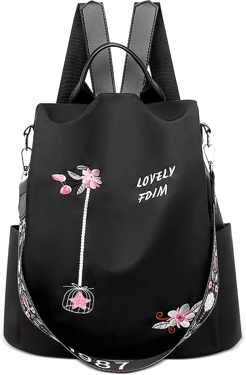 Women's Backpack Nylon Shoulder Bags Anti-Theft Handbag Shoulder Bag Tourism Casual Travel Outdoor School Women Nylon - ShopVlot