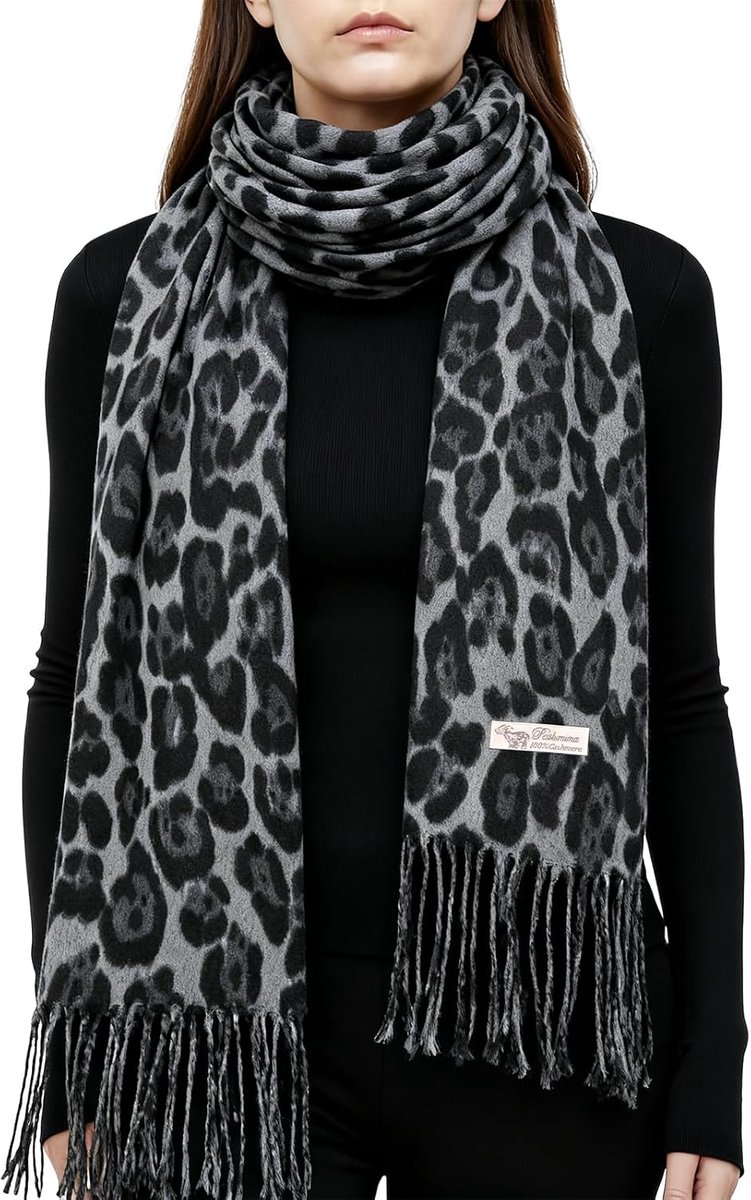 Luipaardprint sjaal - zachte warme dekenwrap - ideaal voor winter - perfect als cadeau voor dames - ShopVlot