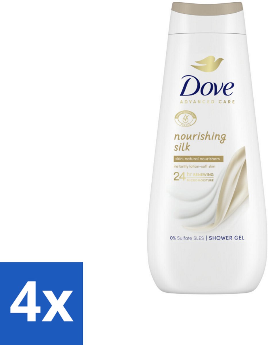 Dove Douchecrème - Nourishing Silk - 400 ml - Voordeelverpakking - 4 stuks