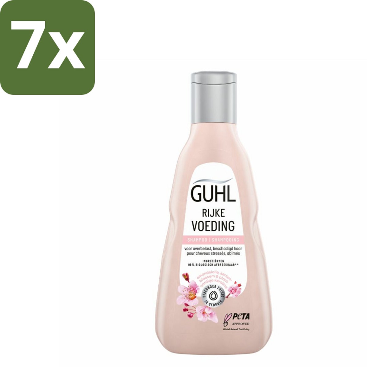 Guhl - Shampoo - Rijke Voeding - 250 ml - Bulkverpakking - 7 stuks