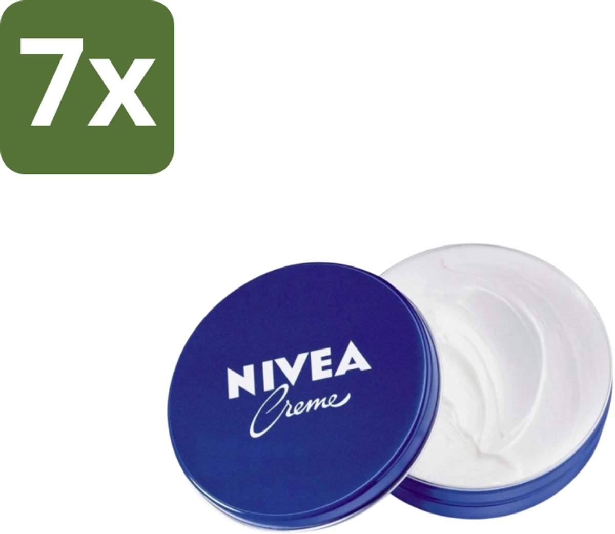 NIVEA - Crèmeblik - Met Natuurlijke Oliën - Verzorgend - 150 ml - Bulkverpakking - 7 stuks