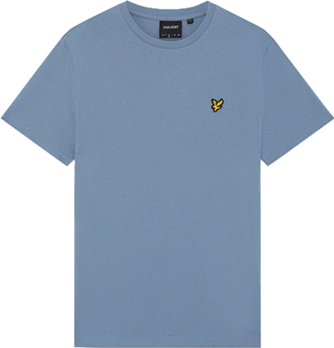 Lyle & Scott Plain T-shirt Polo's & T-shirts Heren - Polo shirt - Lichtblauw - Maat XS