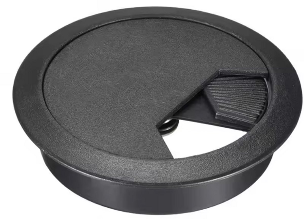 Snoerdoorlater - Kabeldoorvoer - Kabeldoorlater - 60mm - Zwart - Kabels wegwerken - CHPN