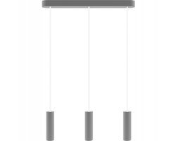 Hellux Madera Grijze Hanglamp 3xE27 Hout 140cm