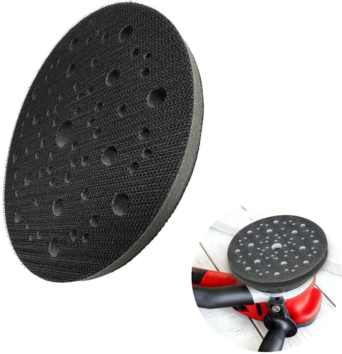 MIRKA Softpad soft sponge interface for Abranet - 150mm, 70 holes, eccentric sanding pads, polishing pads, orbital - ShopVlot