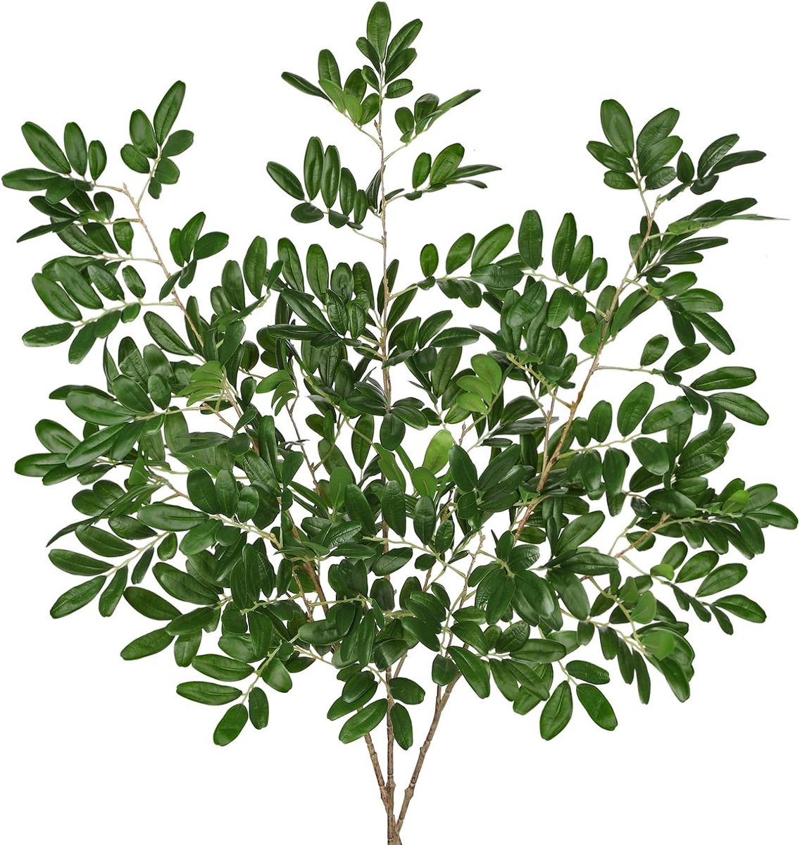 3 artificial branches pieces, 96 cm long green pistachio oysters, decorative vase, table rack - ShopVlot