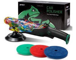 BATOCA P2 Polijstmachine Auto 1000W Hoog Koppel - 150mm Profi Roterende Polijstmachine voor Lakcorrectie - ShopVlot