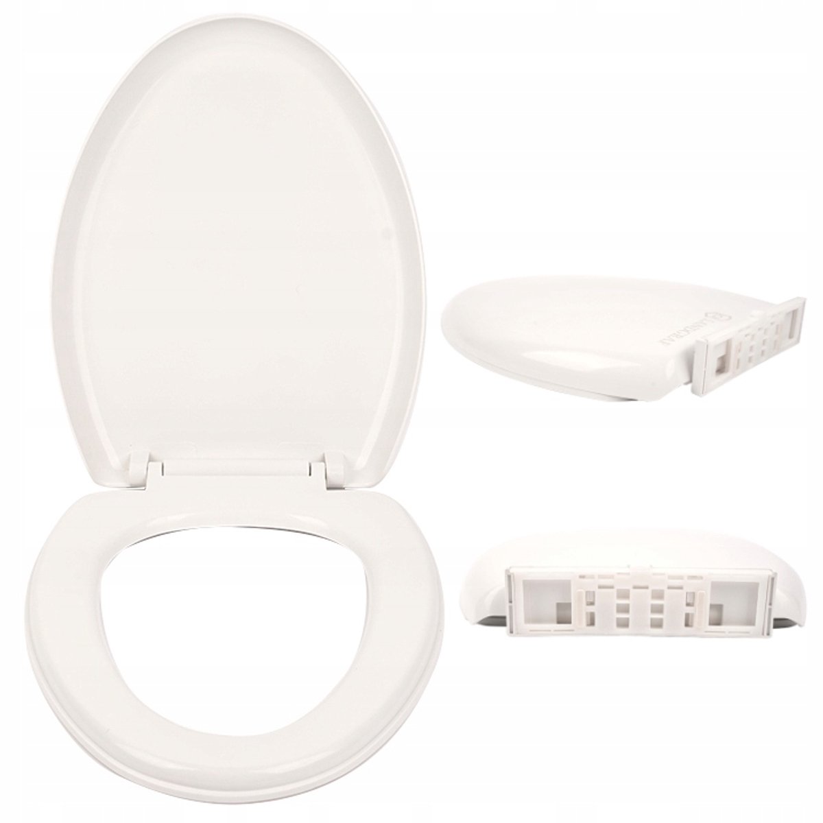 Universele Soft-Close Toiletzitting - Wit, Makkelijk te Reinigen