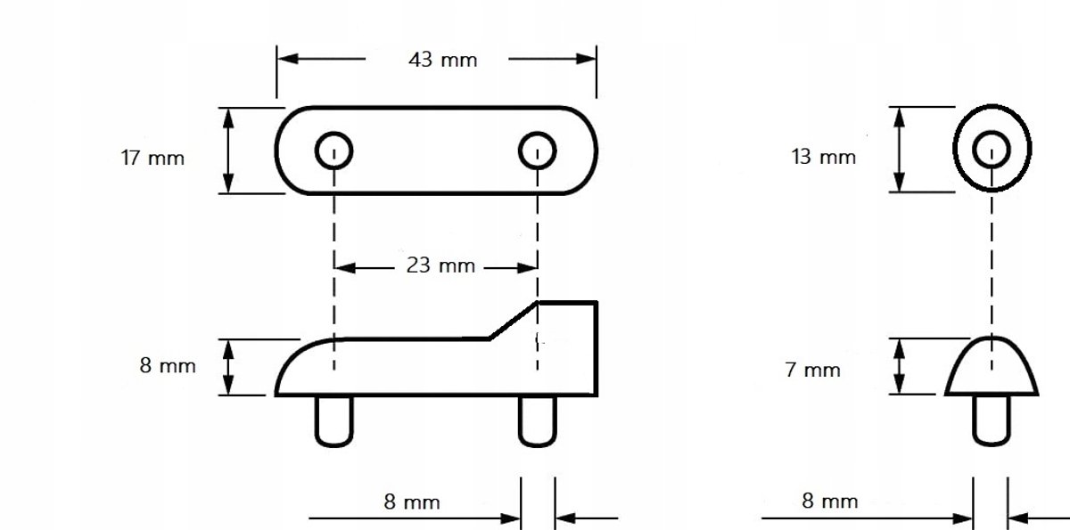 Cersanit Iryda Duroplast Toiletbrilbumpers - Wit (4 stuks)