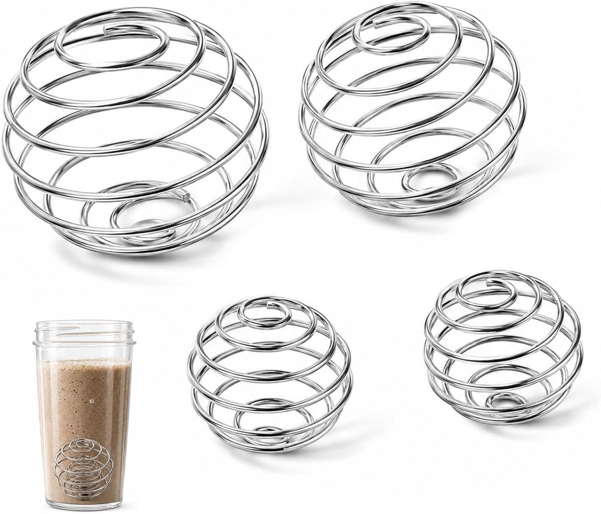 Shaker Kogels 4 stuks, 2 groot en 2 klein - ShopVlot