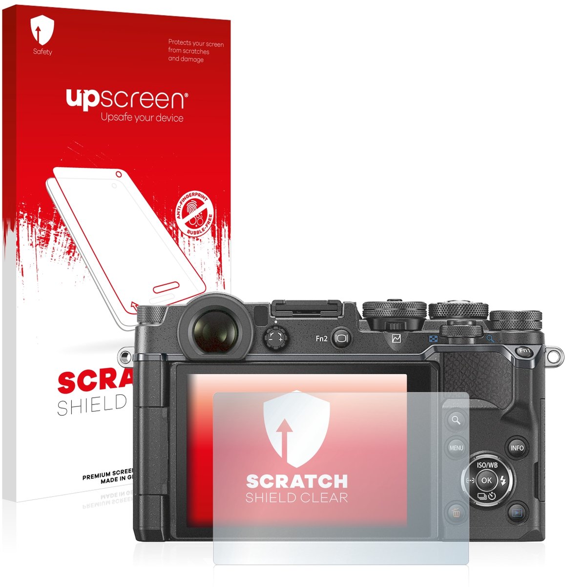 upscreen - Screenprotector voor Olympus PEN-F - Folie Beschermfolie transparant