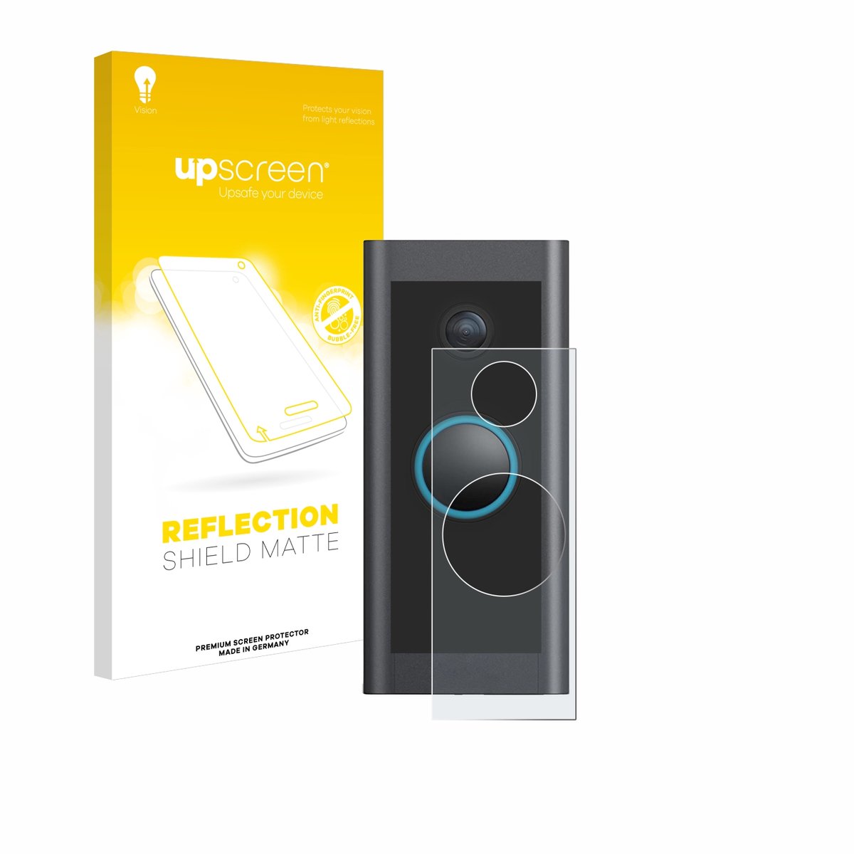 upscreen - Screenprotector voor Ring Video Doorbell Wired - Folie Beschermfolie anti glare matte
