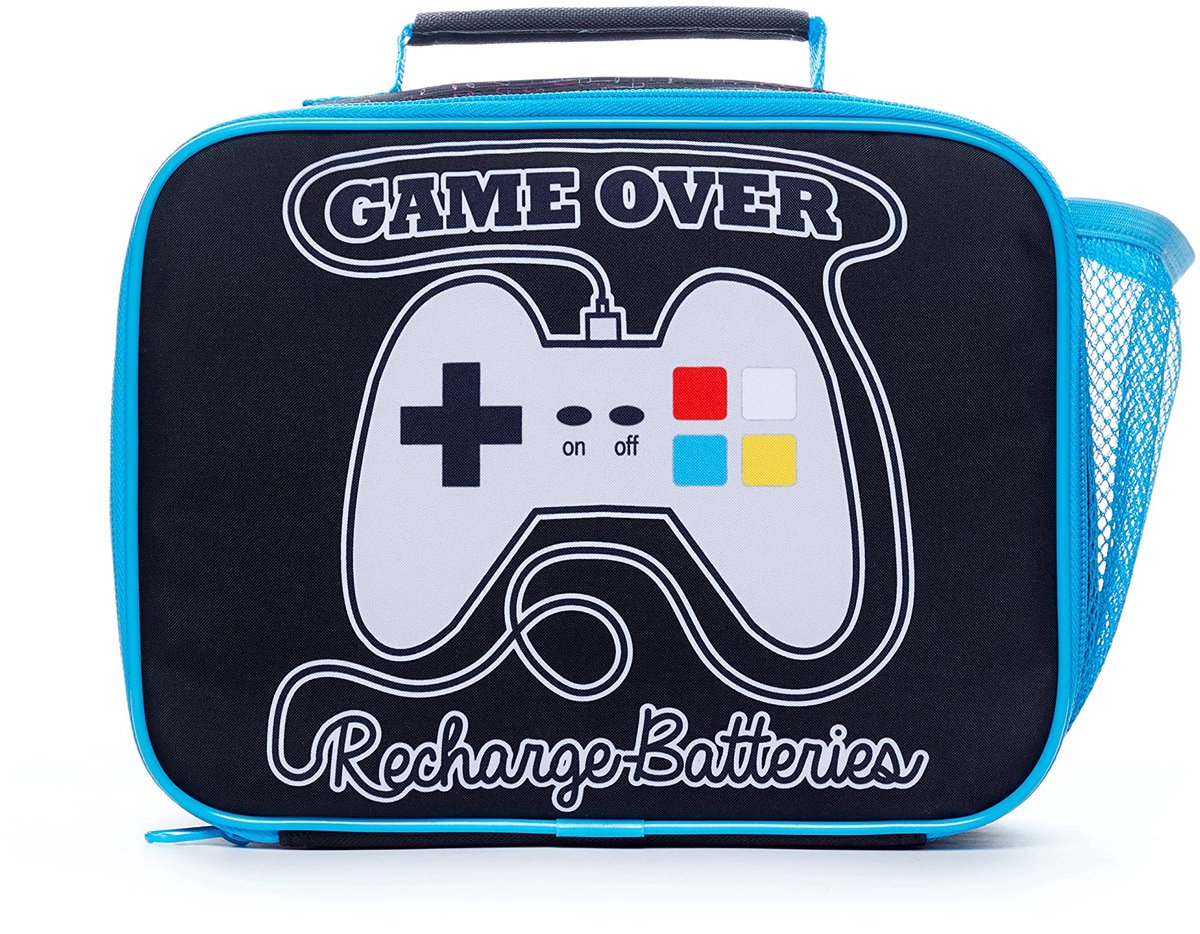 Lunchbag Opladen - Gaming Tas - Zwart - Ideaal voor school en vrije tijd - ShopVlot