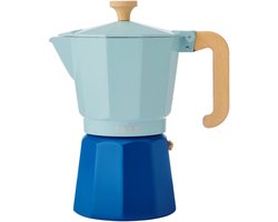 La Cafetière - Venice Percolator - Aluminium - Hemelsblauw - 6 Kops - 290ml