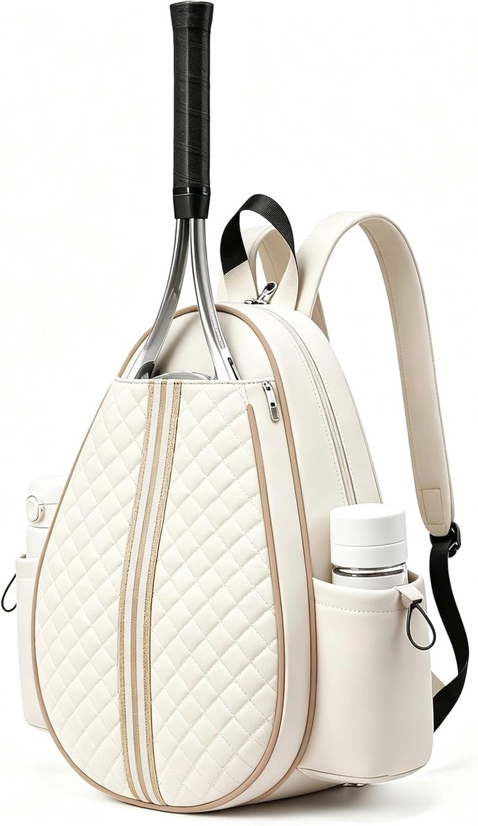 Tennisrugzak voor dames - gewatteerd design - waterafstotend - ideaal voor tennis, padel en badminton - ShopVlot