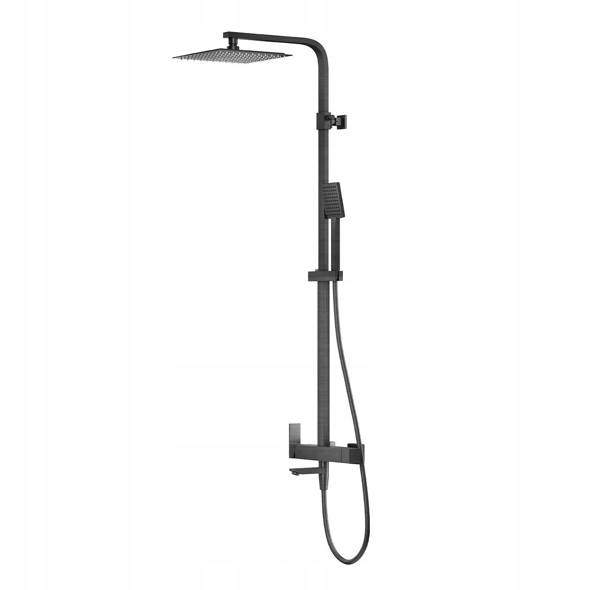Douchekolom Corsan ANGO Gun Metal met Wirold Douchekraan