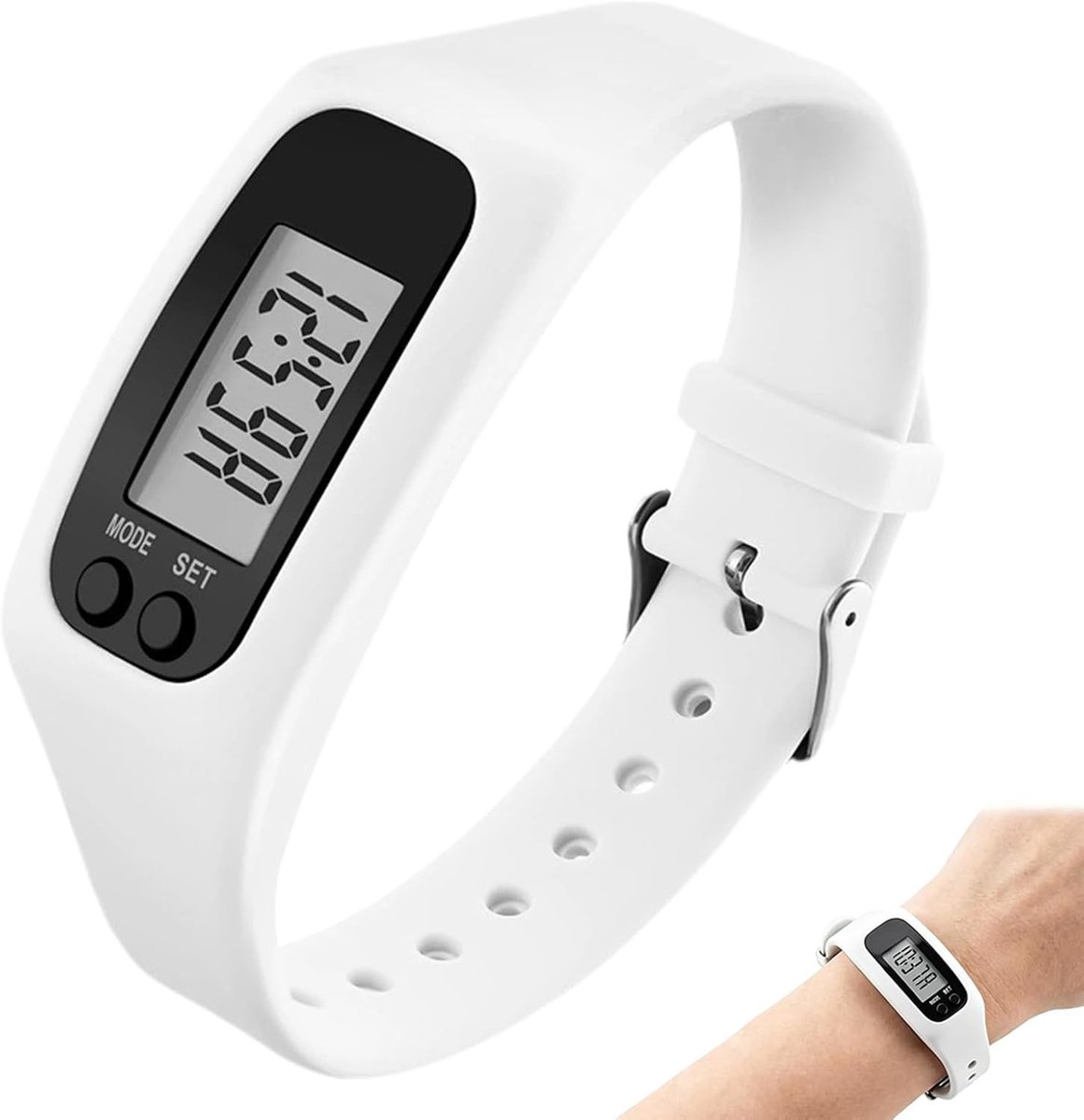 Stappenteller Horloge - A - Armband - TPU & ABS - Voor Volwassenen en Senioren