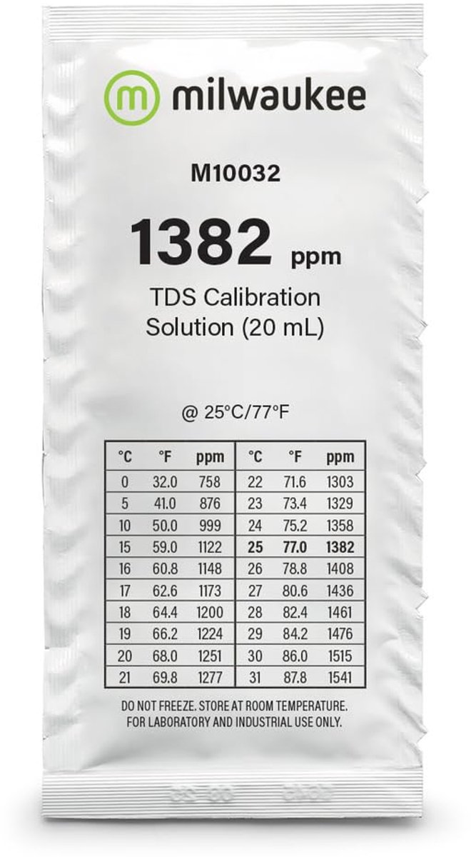1382 ppm TDS calibration solution 20 ml - Buffer solution, calibration solution for TDS (Total Dissolved Solids) (1) - ShopVlot