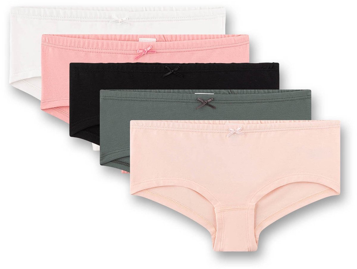 Sanetta Slip Cutbrief 5er Pack 176 Set van 5 Zwart/Groen/Roze