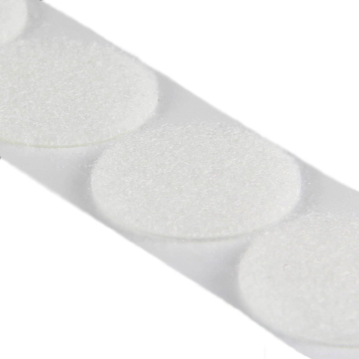 Klebeshop24 Velcro dots self-adhesive, separate Ø 19 mm Hooks 100 Stück white - ShopVlot