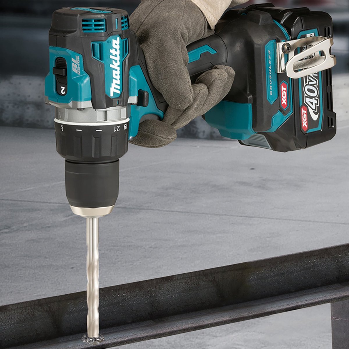 Makita DF002GA202 Accu-schroefboormachine 40 V 2.0 Ah Li-ion Incl. 2 accus, Incl. lader, Incl. koffer thumbnail 5