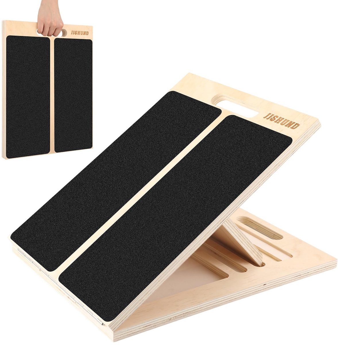 Solidchoice - Verstelbare Houten Kuitrek Plank voor Stretching