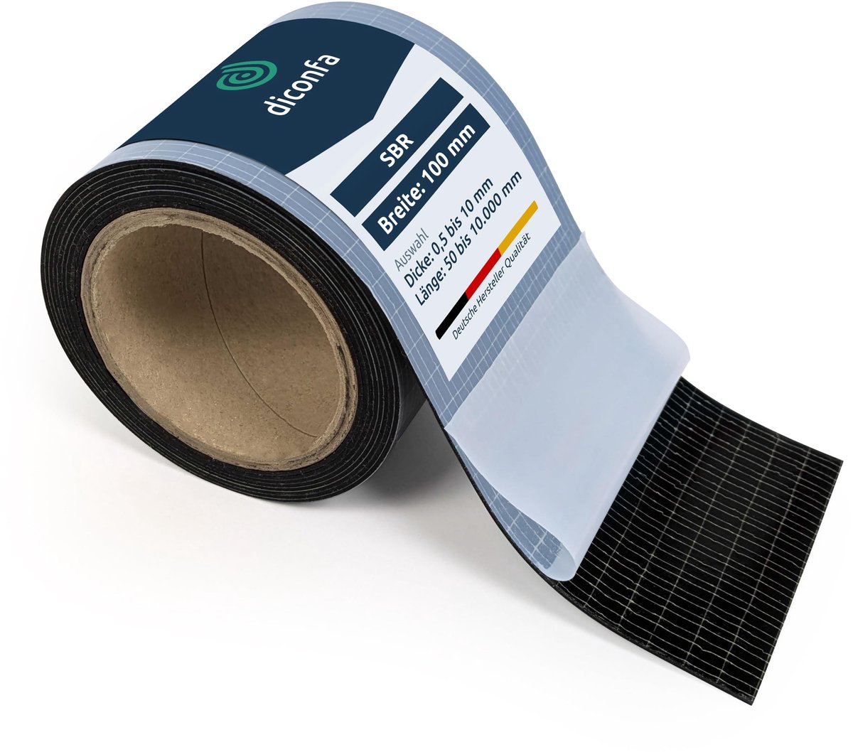 Solidchoice - Rubberen Strips Zelfklevend 100 mm Breed, Diverse Lengtes