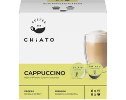 Koffiecapsules compatibel met NESCAFÉ® Dolce Gusto® CHiATO Cappuccino, 8+8 st.