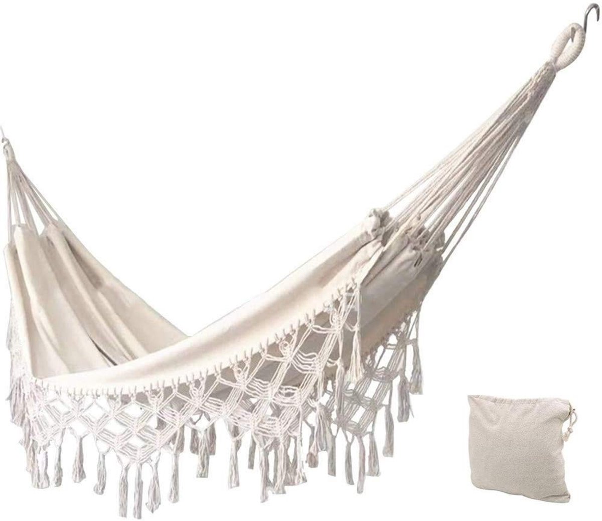 Solidchoice - Dubbele Hammock voor Buiten - Ideaal voor Tuin en Camping