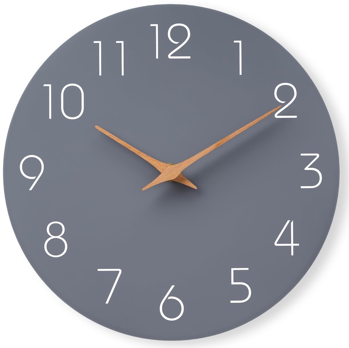 Solidchoice - Wandklok 12 Inch - Stille Houten Klok voor Thuis en Kantoor