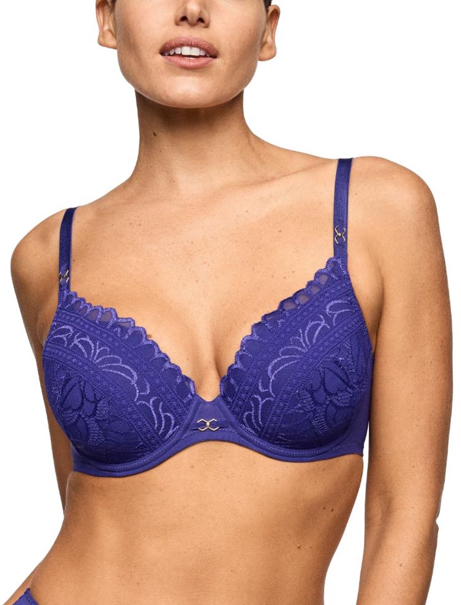 Marie Jo Cerina Voorgevormde Bh Hartvorm 0103086 Velvet Blue - maat EU 75F / FR 90F